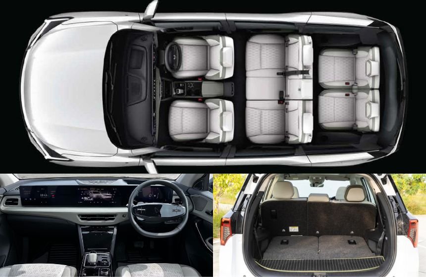 Mahindra X9S Interior image with Seats, streering and storage