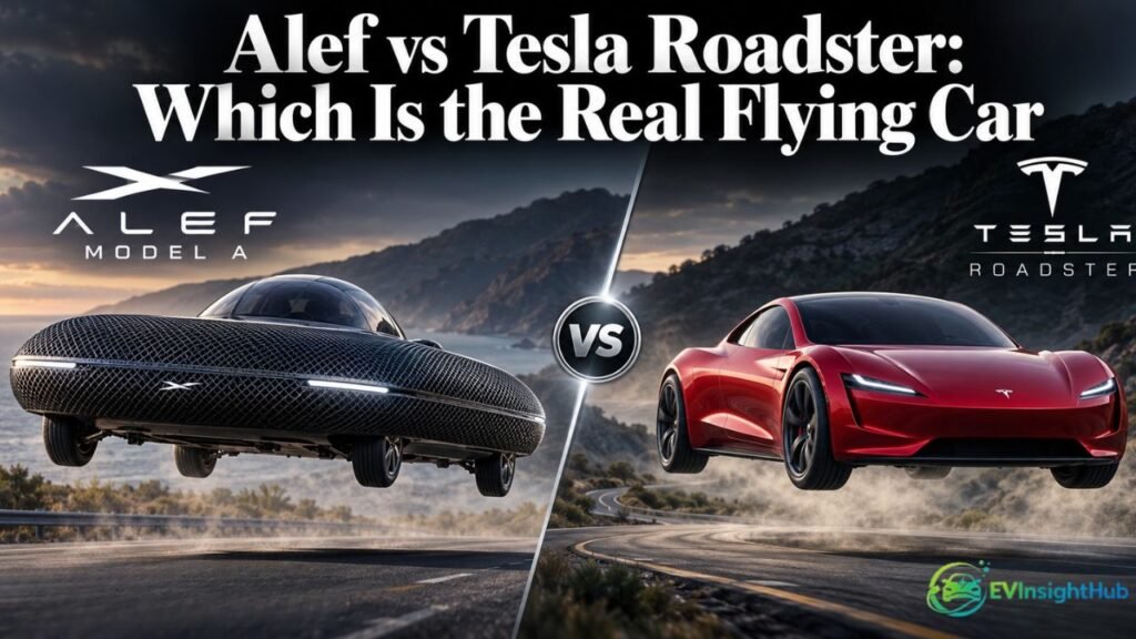 Alef Model A and Tesla Roadster Concept Comparison