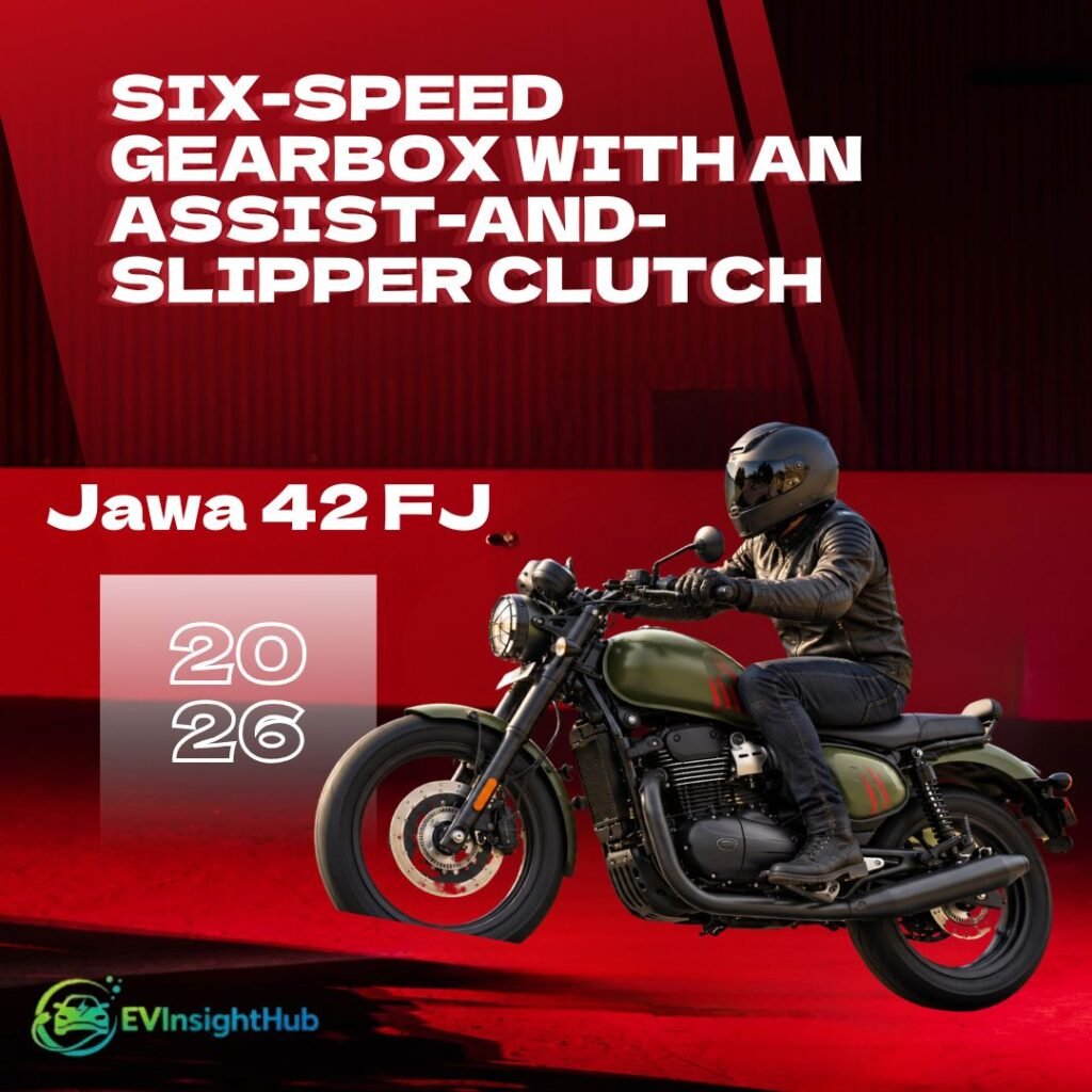 Red Black And White Modern Jawa 42 FJ